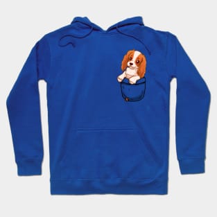 Pocket Cute Cavalier King Charles Spaniel Dog Hoodie